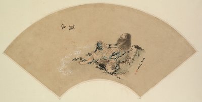 Risshi au bord de la mer observant les oiseaux - Katsushika Hokusai