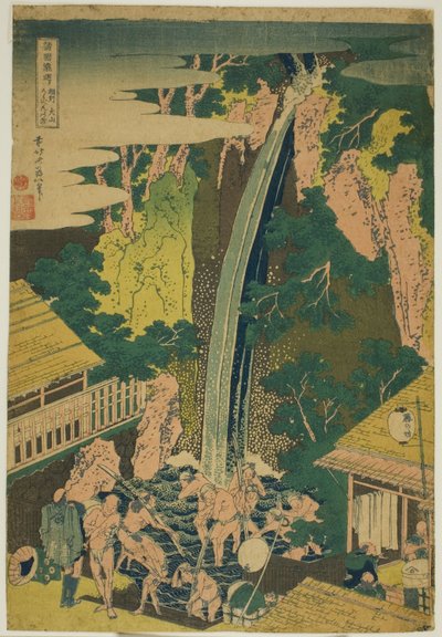 Chutes de Roben à Oyama dans la province de Sagami (Soshu Oyama Roben no taki), de la série "Tour des chutes d