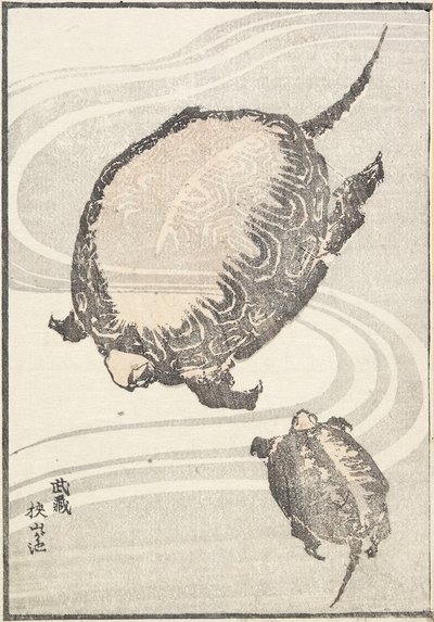 Étang de Sayama-ga-ike dans la province de Musashi, 1817 - Katsushika Hokusai
