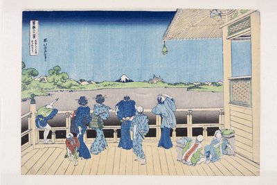 Salle Sazai du temple des cinq cents Arhats - Katsushika Hokusai