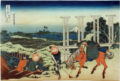 Senju dans la province de Musashi - Katsushika Hokusai