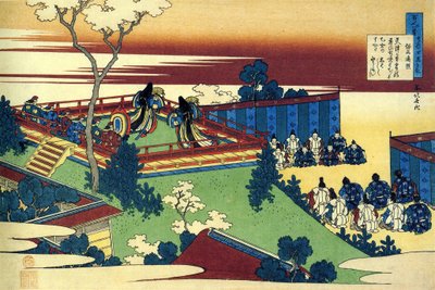 Série de cent poèmes de cent poètes : Henjo - Katsushika Hokusai