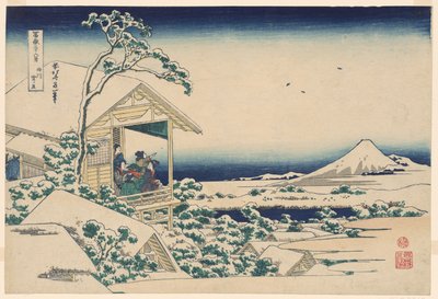 Matin enneigé à Koishikawa, de la série "Trente-six vues du mont Fuji" - Katsushika Hokusai