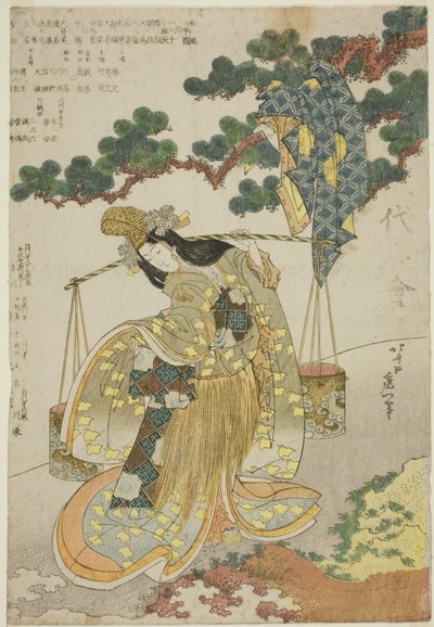 La jeune fille de la saumure - Katsushika Hokusai