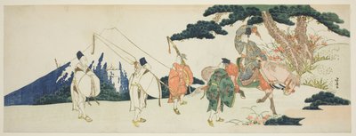 Le voyage oriental du célèbre poète Ariwara no Narihira - Katsushika Hokusai