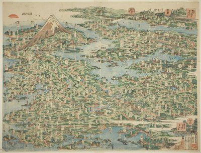 Les Lieux Célèbres du Tokaido en Une Vue (Tokaido meisho ichiran) - Katsushika Hokusai