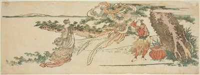 La robe de plumes (Hagoromo) - Katsushika Hokusai
