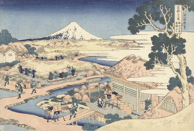 La plantation de thé de Katakura dans la province de Suruga, c.1830 - Katsushika Hokusai