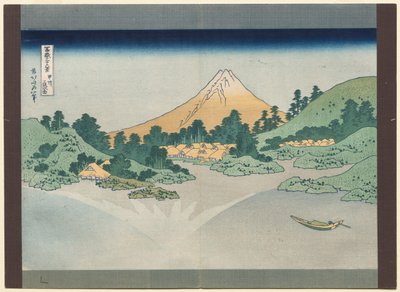 Trente-six vues du mont Fuji : La surface du lac Misaka dans la province de Kai - Katsushika Hokusai