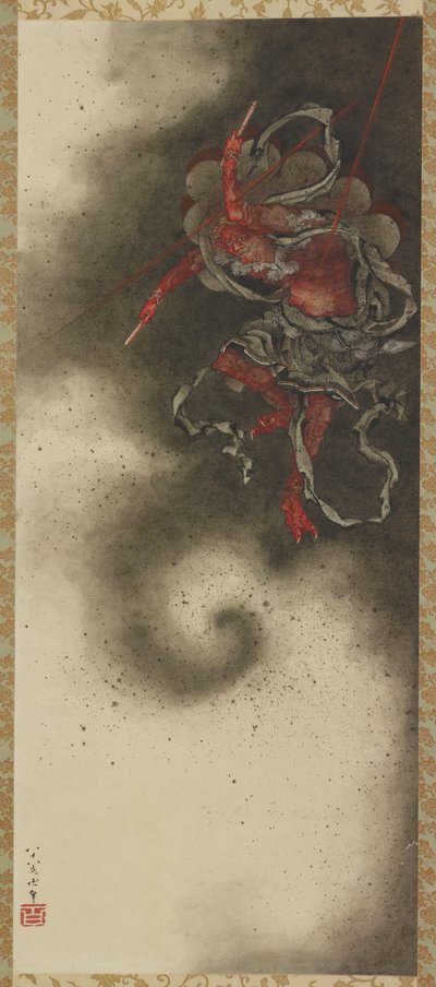 Dieu du tonnerre, période Edo - Katsushika Hokusai