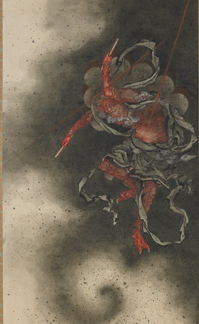 Dieu du tonnerre, période Edo - Katsushika Hokusai