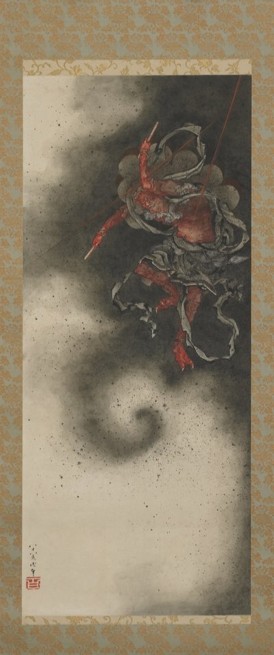 Dieu du tonnerre, période Edo - Katsushika Hokusai