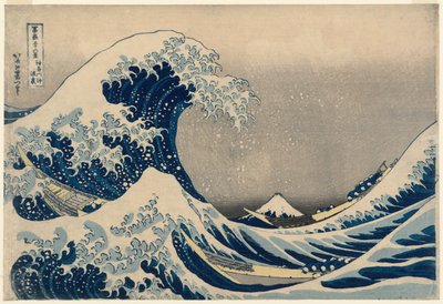 Sous la vague au large de Kanagawa (Kanagawa-oki nami-ura), également connue sous le nom de La Grande Vague, de la série Trente-six vues du mont Fuji (Fugaku sanjūrokkei) - Katsushika Hokusai
