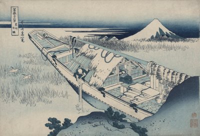 Ushibori dans la Province de Hitachi, de la série Trente-six Vues du Mont Fuji - Katsushika Hokusai