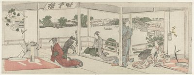 Observation des arrangements floraux - Katsushika Hokusai