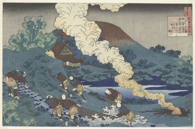 Vissers een net binnen halend - Katsushika Hokusai