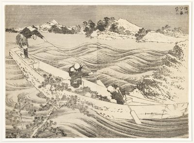 Yatsugatake dans la province de Shinano, 1834-35 - Katsushika Hokusai