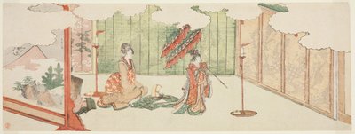 Jeune fille dansant dans la demeure d