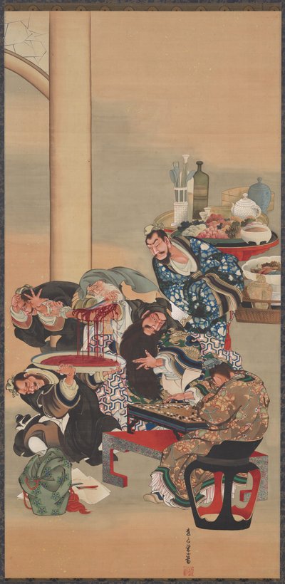 Opération sur le bras de Guanyu - Katsushika Ōi