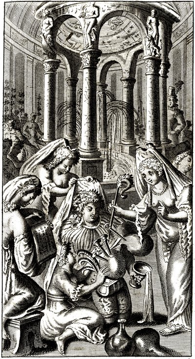 La fontaine fantastique qui donne le goût du vin à ceux qui en boivent (Rabelais) - Alec Hunter
