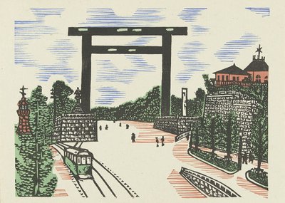 Torii de Kudan - Kawakami Sumio