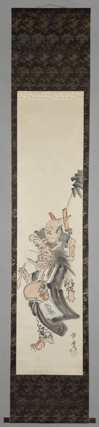 Un démon en moine mendiant - Kawanabe Kyosai