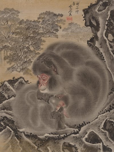 Singes, mars 1888 - Kawanabe Kyosai
