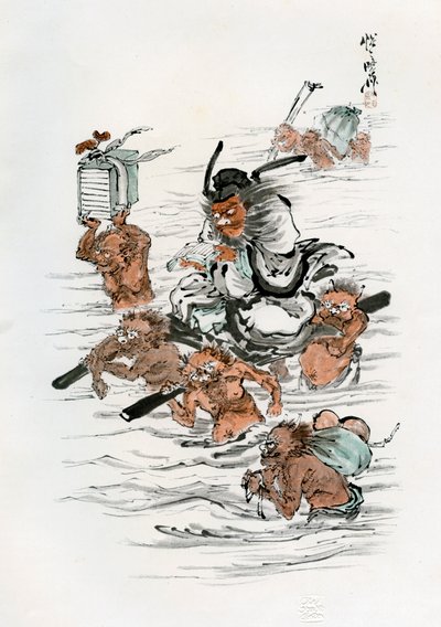 Shoki et démons assistants, 1898 - Kawanabe Kyosai