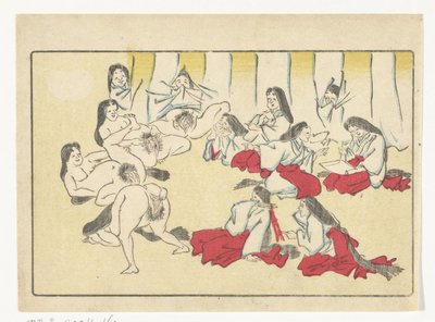 Regarder des vagins (De grote staart) - Kawanabe Kyosai