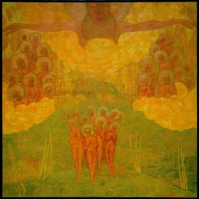 Le Triomphe du Ciel (esquisse pour une fresque) - Kazimir Severinovich Malevich