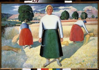 Les moissonneuses - Kazimir Severinovich Malevich
