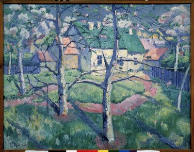 Les pommiers en fleurs - Kazimir Severinovich Malevich