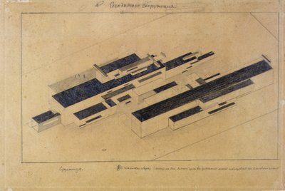 Bâtiments modernes - Kazimir Severinovich Malevich
