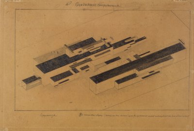 Bâtiments modernes, 1923-1924 - Kazimir Severinovich Malevich