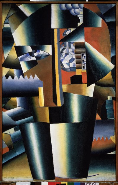 Portrait de Ivan Klyun - Kazimir Severinovich Malevich