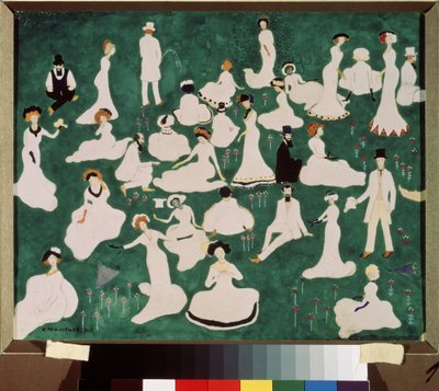 Relaxation. La haute société en chapeau haut de forme - Kazimir Severinovich Malevich