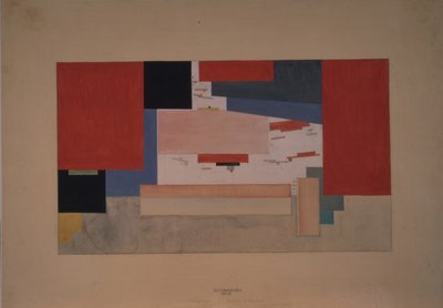 Suprématisme. Esquisse pour un rideau de théâtre - Kazimir Severinovich Malevich