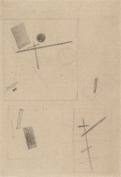 Dessin suprématiste - Kazimir Severinovich Malevich