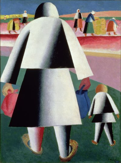 À la moisson, Martha et Vanka, 1928 - Kazimir Severinovich Malevich