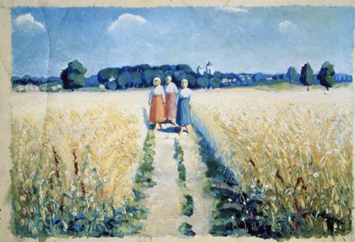Trois femmes sur la route - Kazimir Severinovich Malevich