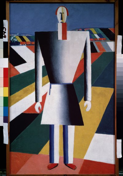 Un paysan dans les champs - Kazimir Severinovich Malevich