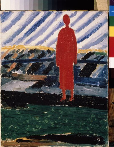 Une silhouette rouge - Kazimir Severinovich Malevich