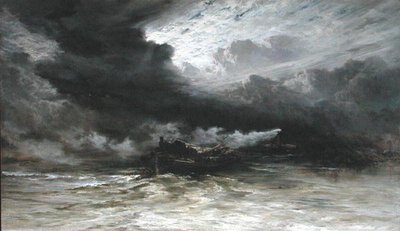 Remorqueur et barge à bois - Keeley Halswelle