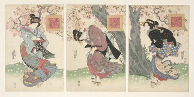 Beautés dans une tempête de printemps - Keisai Eisen