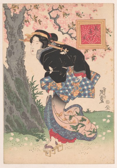 Beautés dans une tempête de printemps - Keisai Eisen