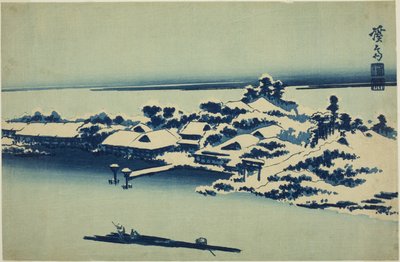Neige sur la rivière Sumida - Keisai Eisen