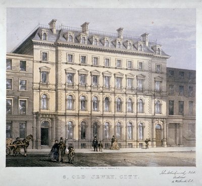 No 8 Old Jewry, City de Londres, vers 1865 - Kell Brothers