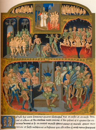 Âmes condamnées en enfer, seconde moitié du 15e siècle, 1849 - Kellerhoven