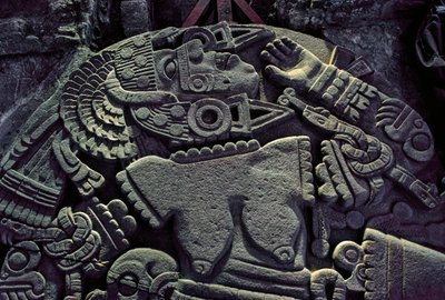 Amériques; archéologie; Mexique; Templo Mayor; Grand Temple des Aztèques; Coyolxauqui, 2010 (photo) - Kenneth Garrett