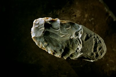 Peuplement des Amériques, Hache en pierre, site de Gault, Texas, Amérique - Kenneth Garrett
